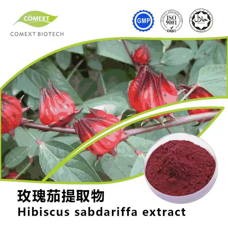 Comext Key Product Hibiscus Flower Extract Anthocyanidins 5.0%~25% UV Free Sample