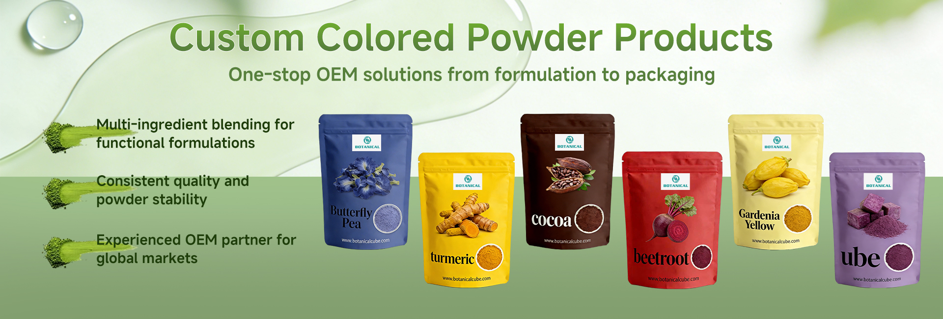 Premium Taro Powder Banner