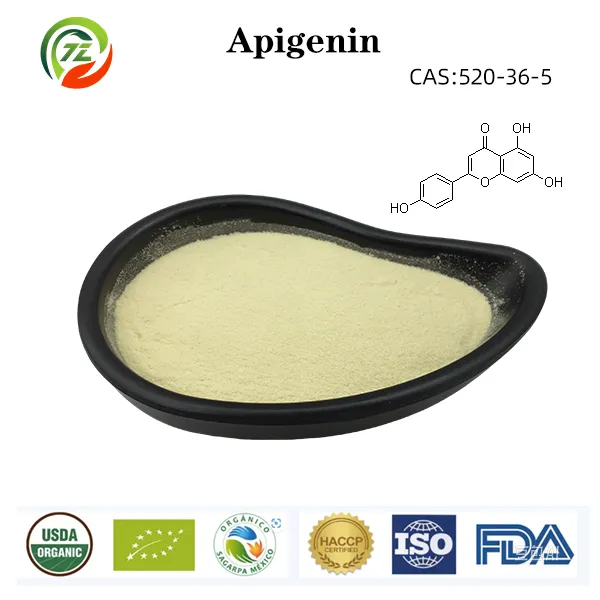 98% Apigenin Powder CAS 520-36-5 Chamomile Flower Celery Seed Extract High Quality