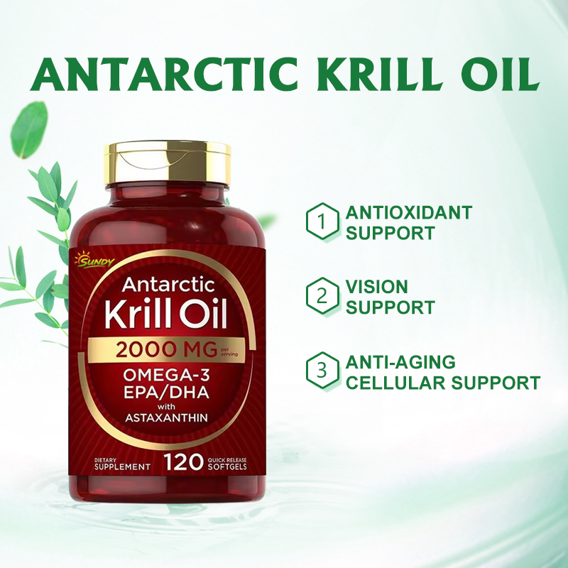 OEM/ODM Marine Source Extract Softgel Capsules Natural Omega Herbal Supplement DHA Astaxanthin Concentrated