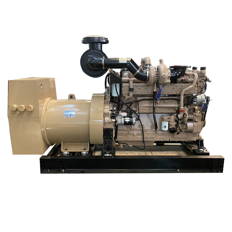 Water Cooled Cu-mmins 100KW/125kVA Marine Diesel Generator Set Power Plant With Automatic Transfer Switch