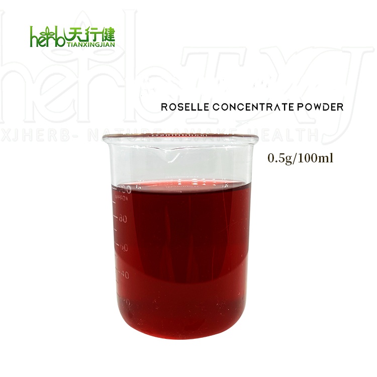 High Quality Water Soluble Roselle Powder Hibiscus Concentrate Powder/Roselle Extract Powder/ Roselle Concentrate Powder