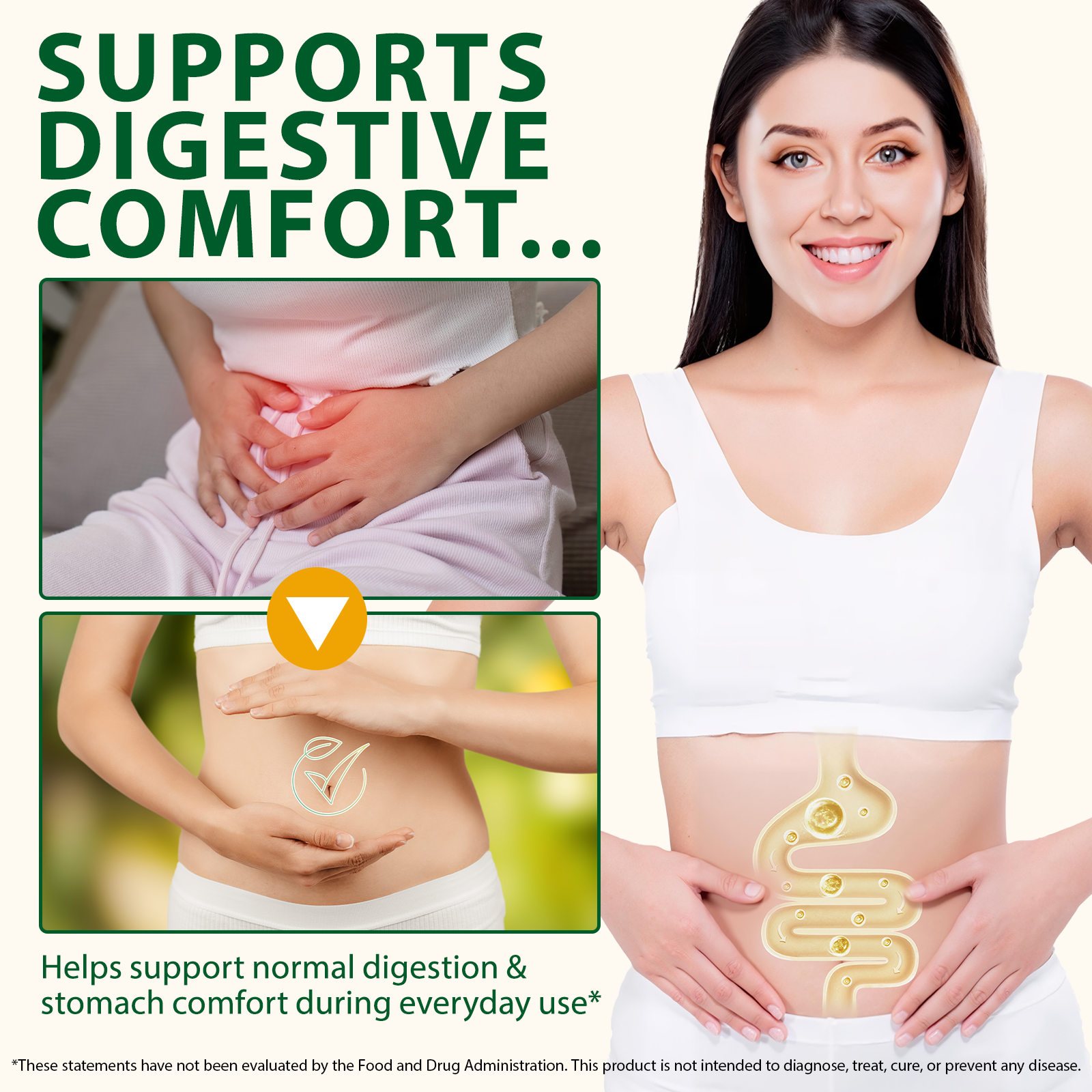 SOLOTREE Digestive Health Natural Plant Extract Liquid Ginger Supplements Pure Vegetable Ginger Root Drops for Nutrient Support
