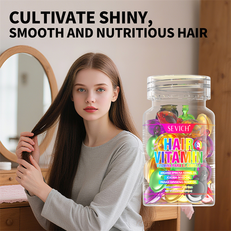 SEVICH Hair Oil Capsules Custom Anti Loss Smooth Vitamin Natural Oil Hair Growth Care Capsule Organic Health Hair Capsule