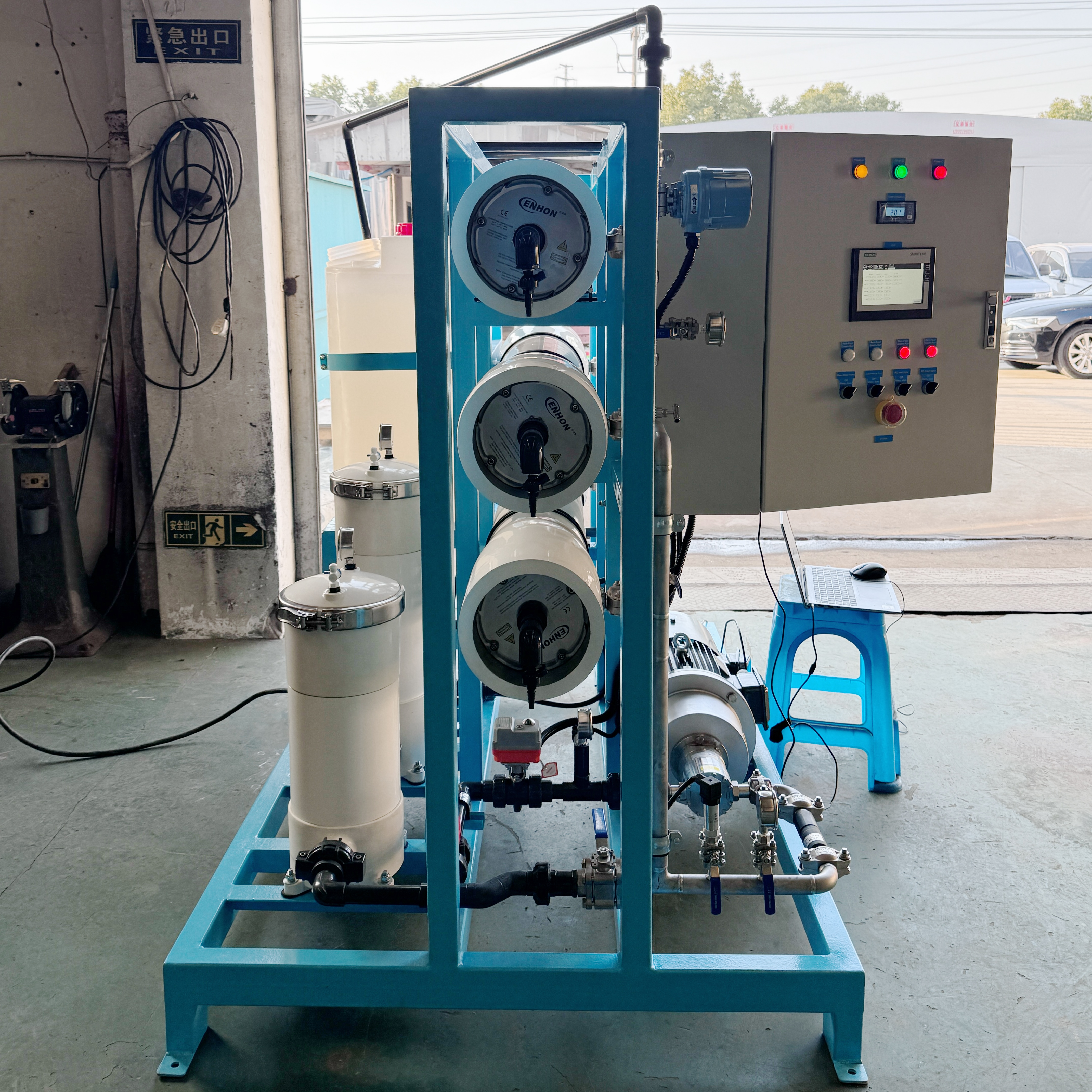 Seawater Desalination Plant 5000LPH-100000LPD | Containerized RO System | Industrial Marine Water Maker