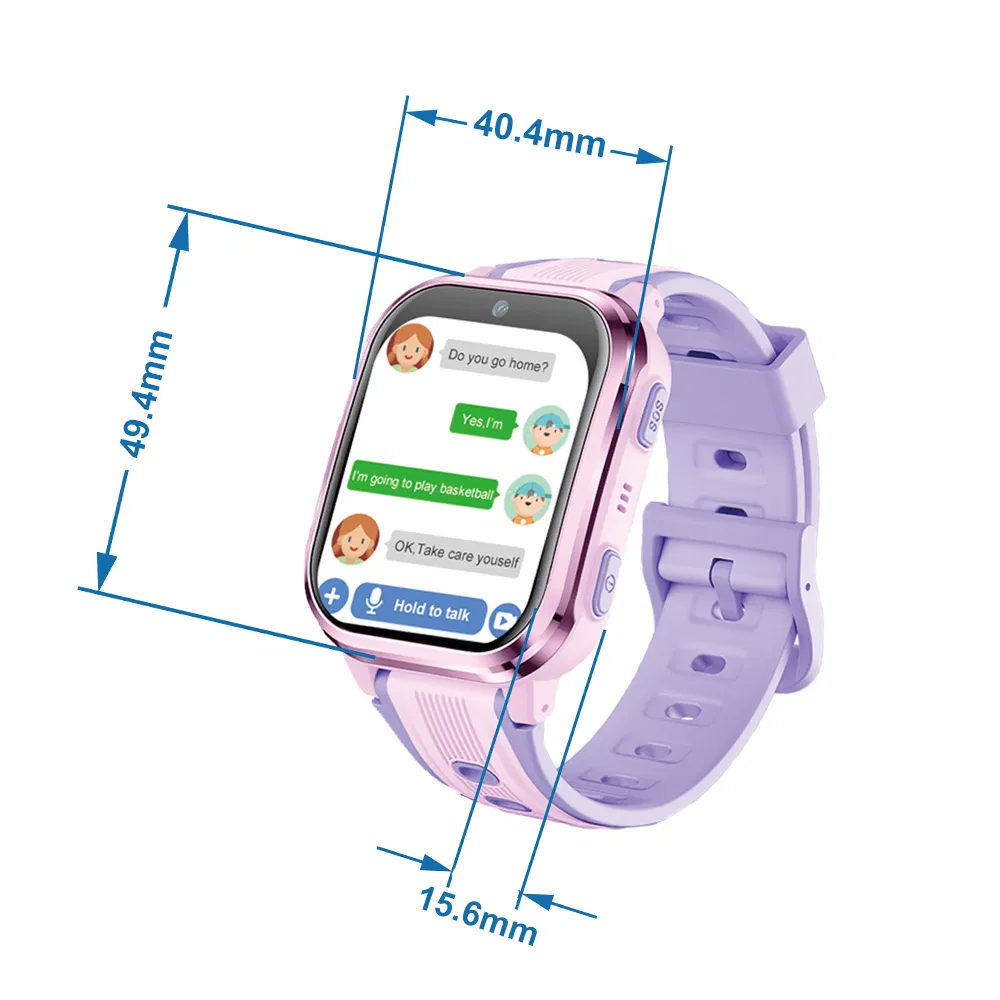 2026 new beauty waterproof 4G Children smart electronic GPS Tracking watch device with POP social media class mode D40