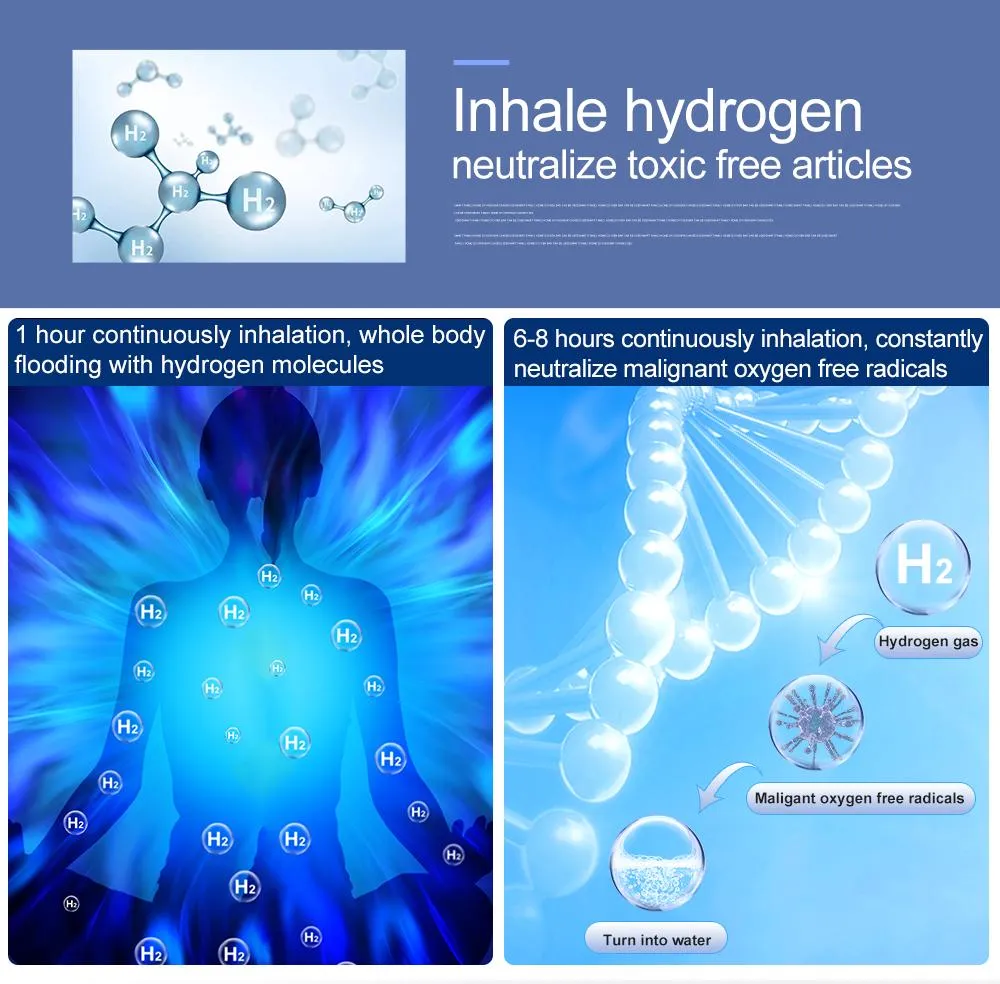 Portable H2 Breathing Machine Hydrogen Absorber Hydrogen Gas Generation Device for Beauty