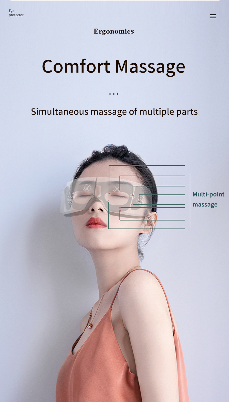 Smart eye massager usage
