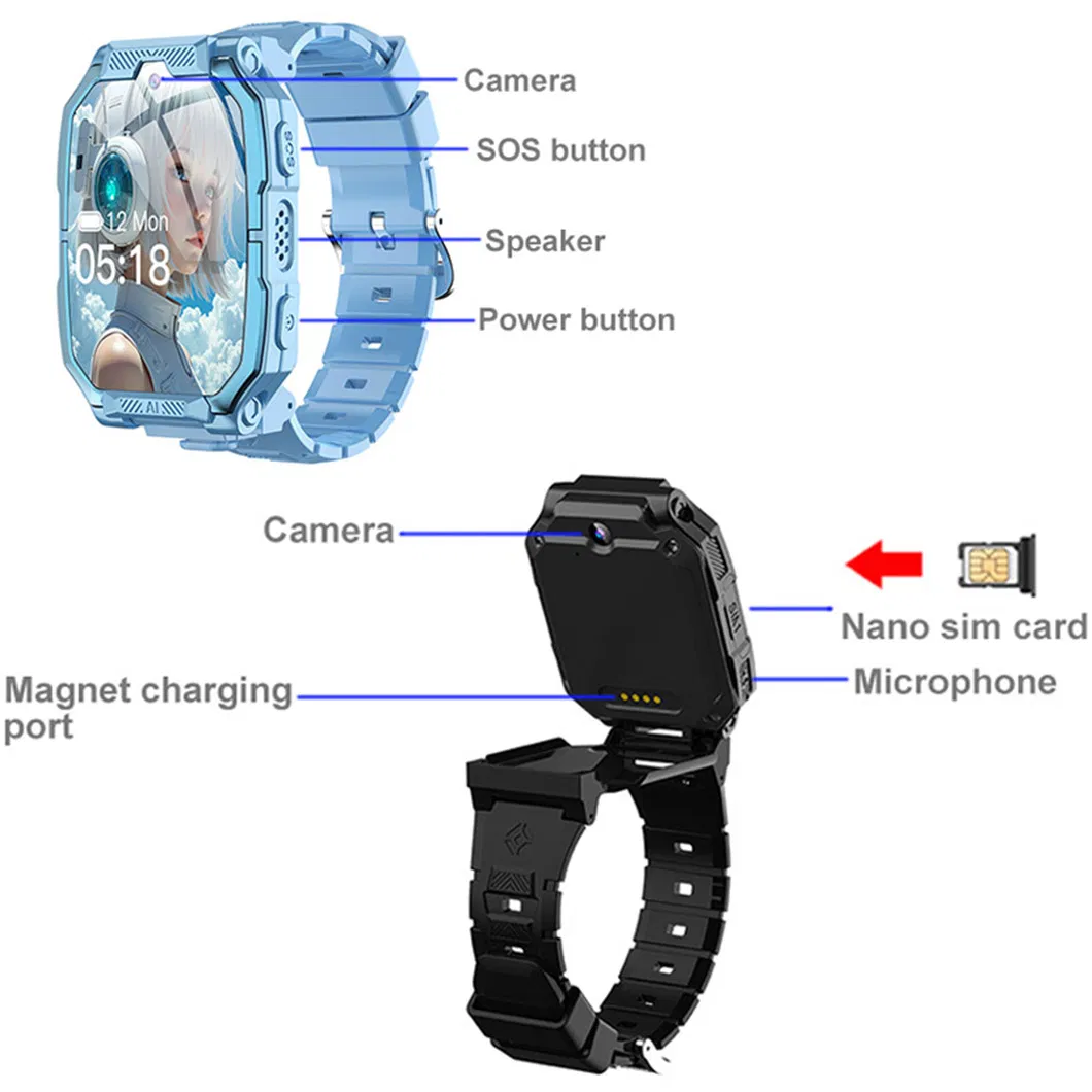 Kids GPS watch packaging details