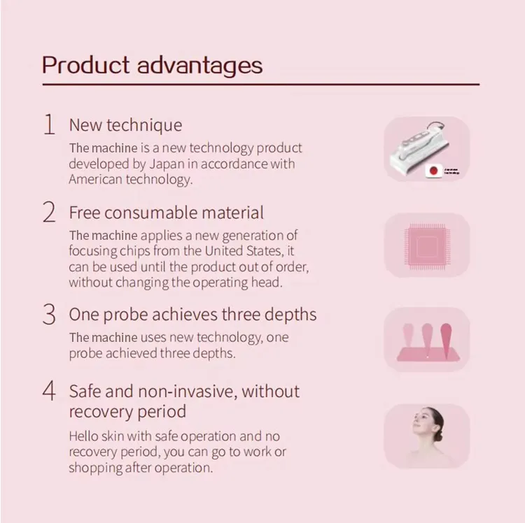 Home Beauty Equipment Small Anti-Aging Facial Massager 1.5mm Needle Length 5mm Metal Face Lifting Device for Skin Rejuvenation