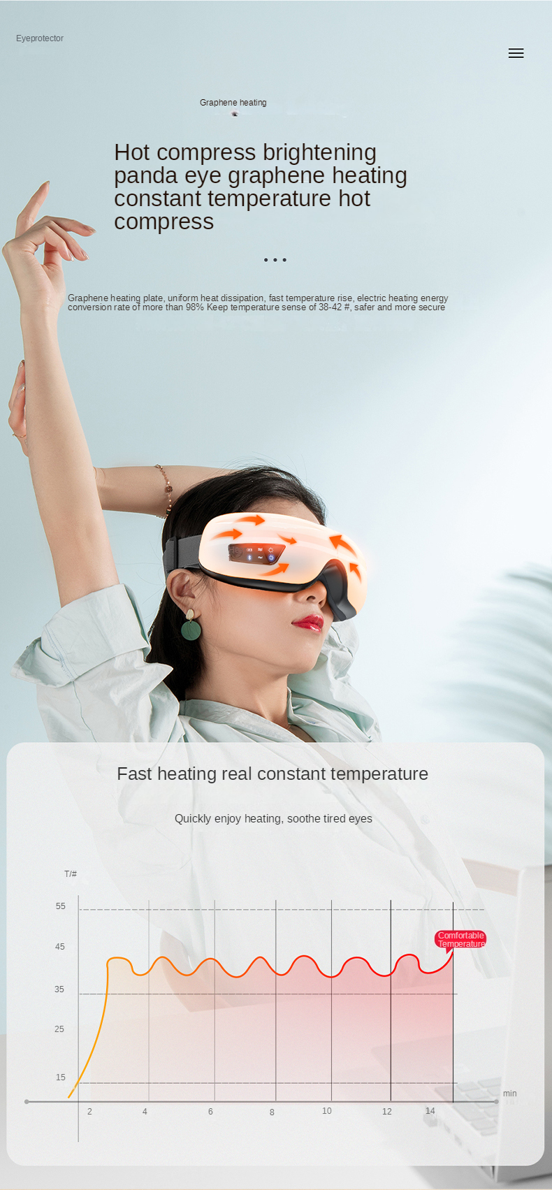 Smart eye massager style