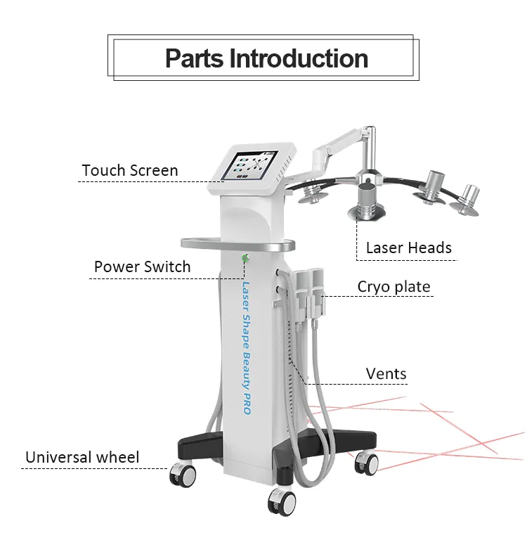 2024 Non-Invasive 6D Lipolaser 635nm 532nm Body Contouring SPA Use Device