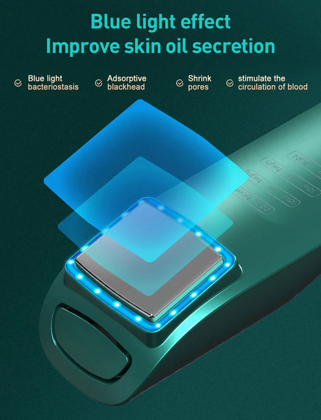 Customized Household EMS Microcurrent Vibration Ion Hot and Cold Anti-Wrinkles Beauty Device