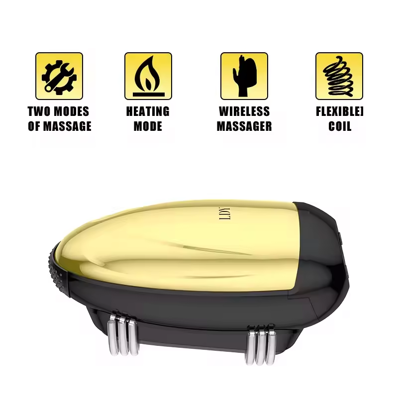 Body Massager Health Care Relax Shoulder Head Facial Deep Tissue Head Scalp Massage Kneading Vibrating Device Handheld Massager