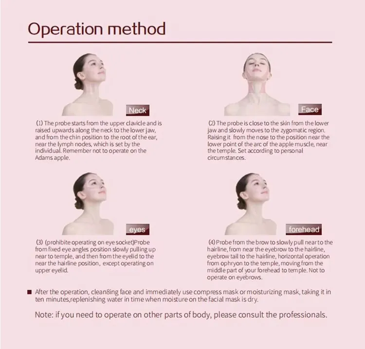 Home Beauty Equipment Small Anti-Aging Facial Massager 1.5mm Needle Length 5mm Metal Face Lifting Device for Skin Rejuvenation