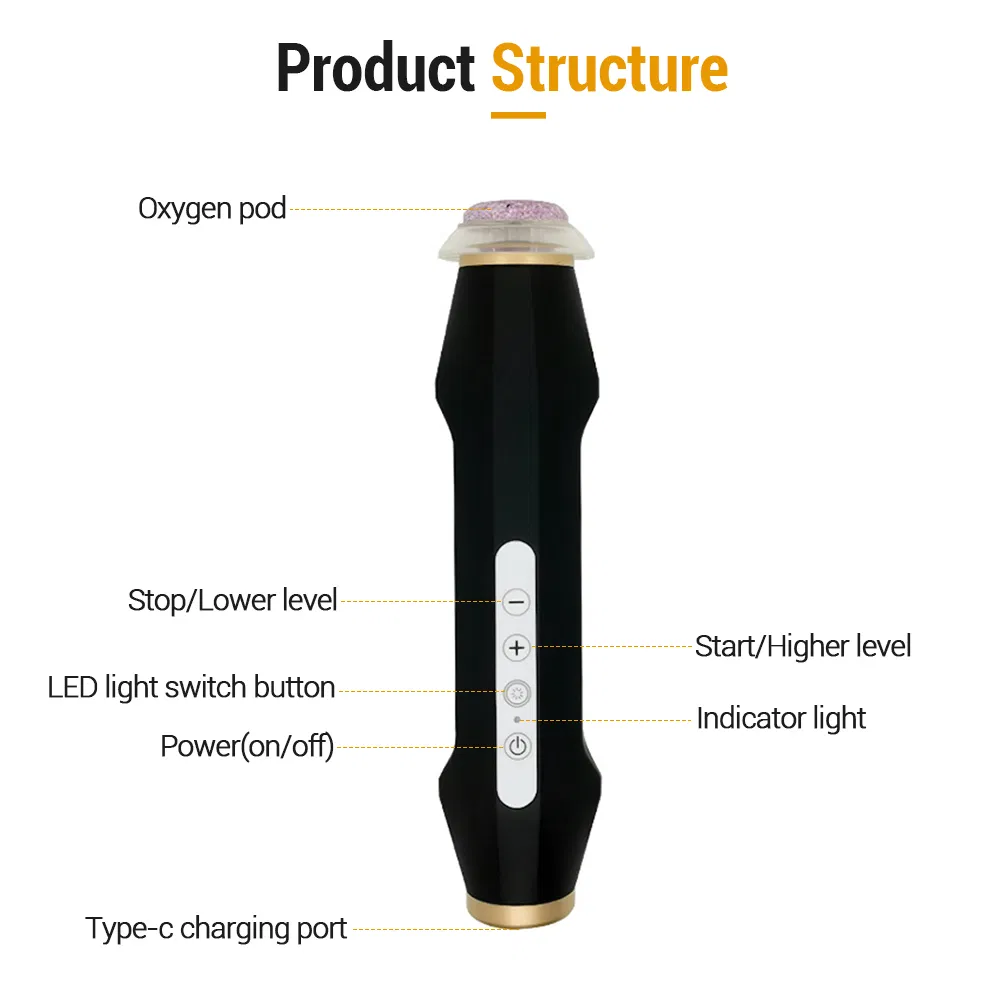 Professional 3 in 1 Handheld CO2 Bubble Oxygen Hydra Skin Rejuvenation Face Lifting Facial Beauty Device