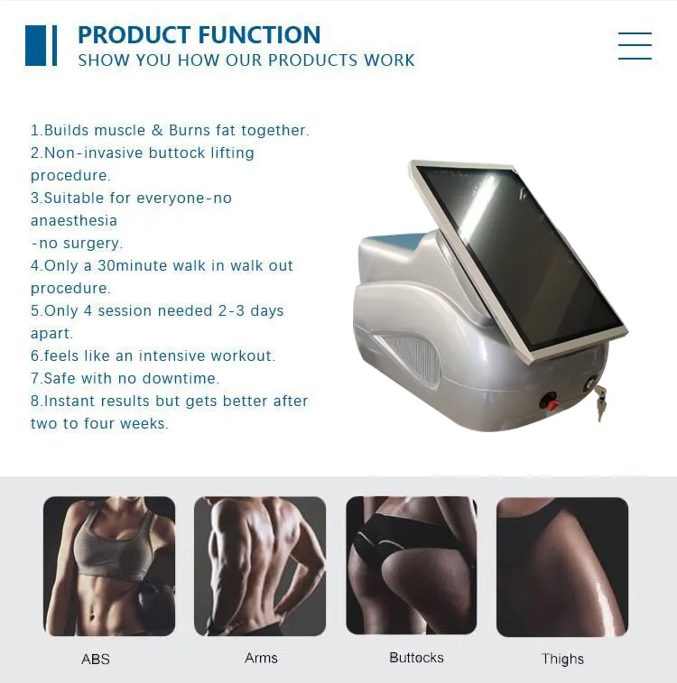 Km Electromagnetic Muscle Stimulator Body Contouring Device