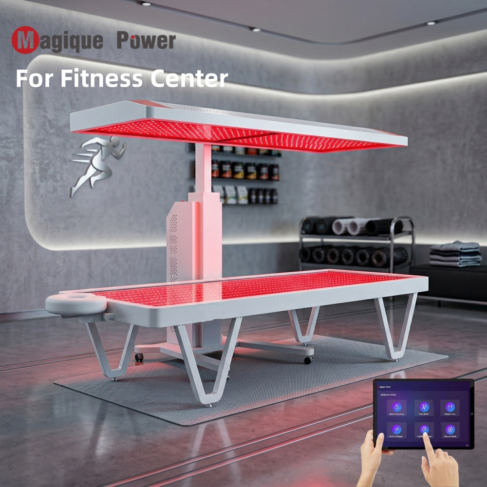 Magique Power 2 Way Use Fitness Touch Screen Remote Control Led Full Body Infrared Therapy Device Red Light Therapy Panel Bed