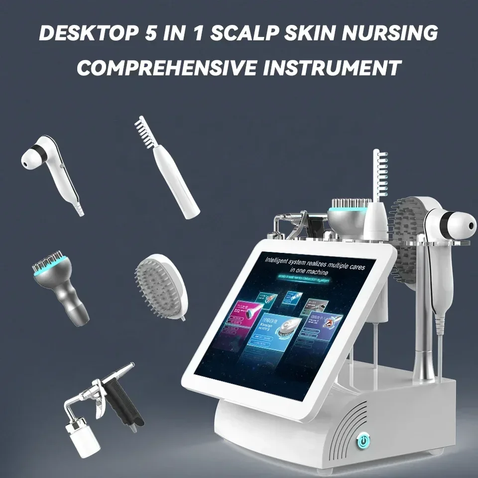 2026 New Arrivals Multifunctional 15 Inch 5 in 1 High Frequency Hair Scalp Massage Device 110V Made in China for Hair Spa