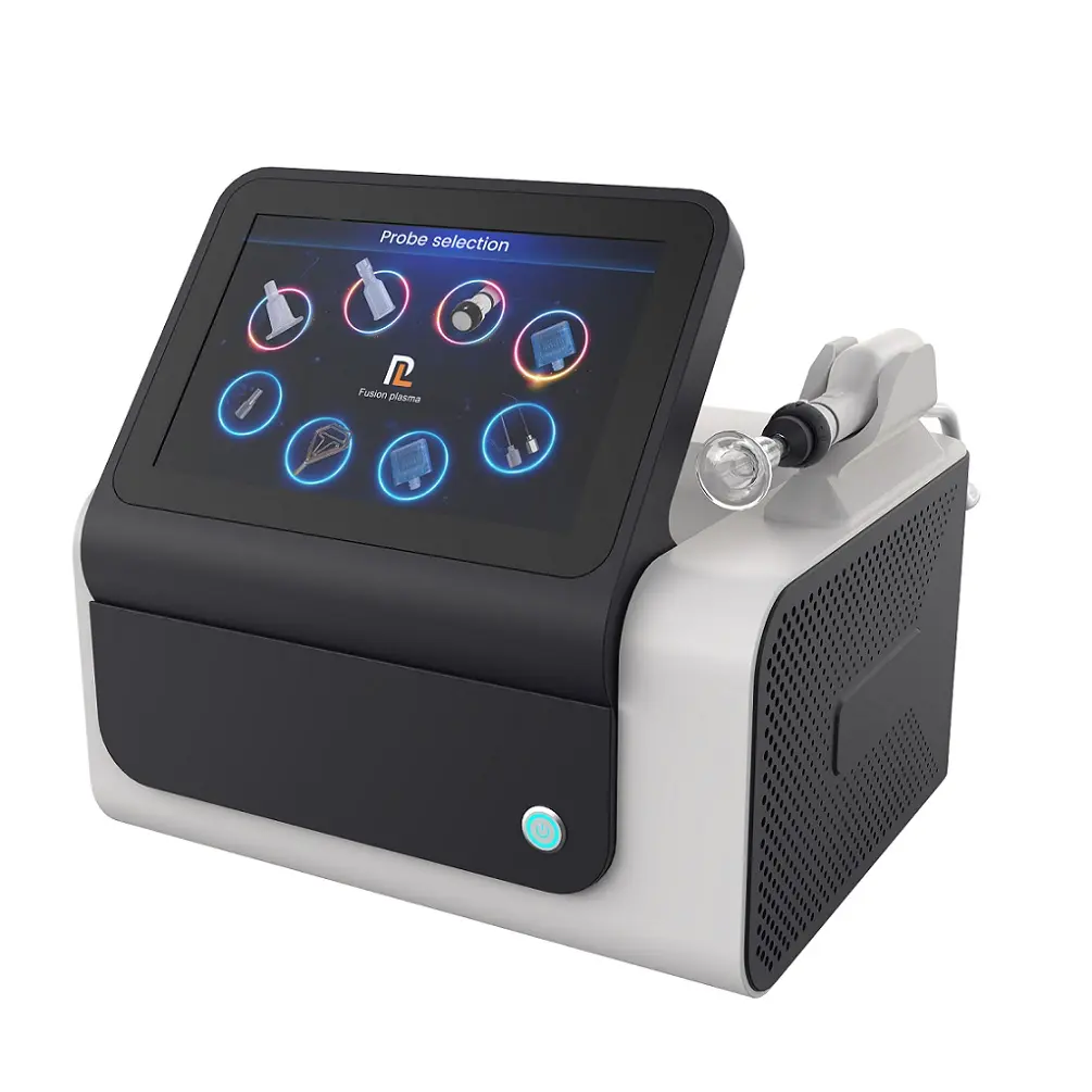 11 in 1 Desktop Cold Warm Plasma Device Hyper Plasma Scalp Diamond Stamp Jet Ozone Technology for Face Body Treatment US Plug