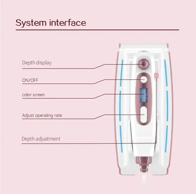 Home Beauty Equipment Small Anti-Aging Facial Massager 1.5mm Needle Length 5mm Metal Face Lifting Device for Skin Rejuvenation