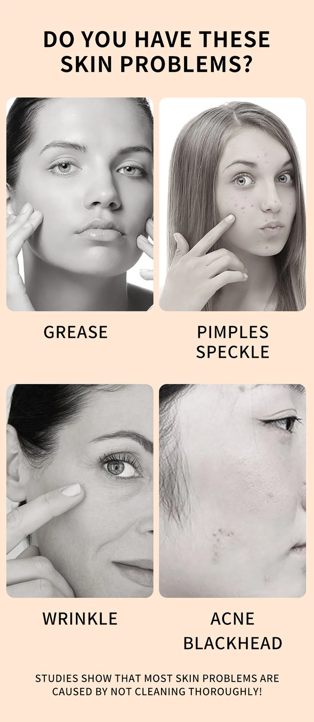 Professional Ultrasonic Skin Scrubber Detail 2