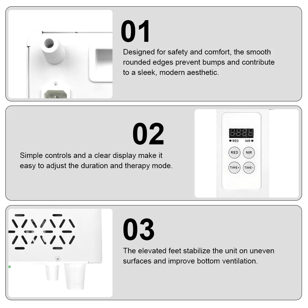 OEM ODM Available Stock for Beauty Salon 5 Wavelengths LED Facial Treatment Full Body Infrared LED Red Light Therapy Sauna Panel Bed Device Handheld