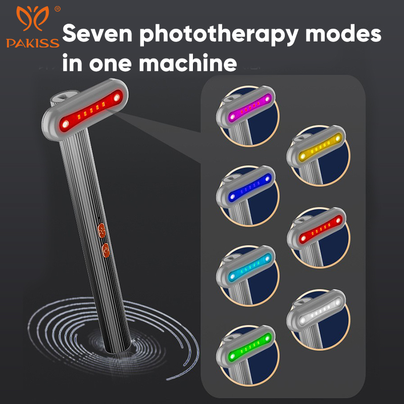 Pakiss OEM/ODM Support 7 Color LED + EMS Microcurrent Eye Beauty Device, Reduce Dark Circles Eye Bags Wrinkles