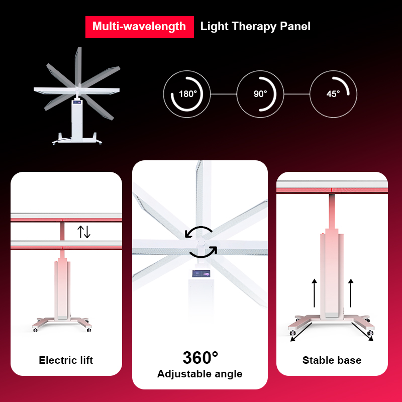 Magique Power 2 Way Use Fitness Touch Screen Remote Control Led Full Body Infrared Therapy Device Red Light Therapy Panel Bed