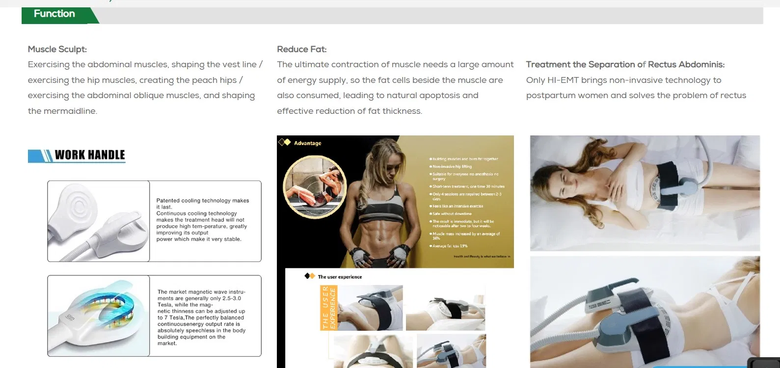 High-Intensity Electric Muscle Stimulator Body Sculpting Device Detail