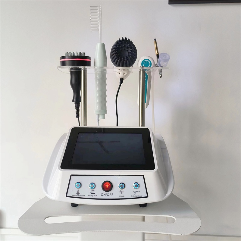 5 in 1 Hair Loss Treatment Scalp Head Scalp Massager Skin Hair Follicle and Scalp Analyzer Scanner Machine