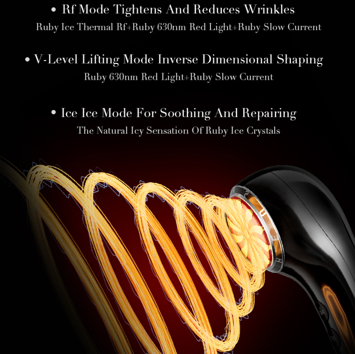 Microcurrent EMS Face Beauty Machine Portable Lifting Wrinkle Removal Device Skin Rejuvenation Tightening Radio Plastic