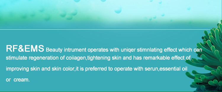 Portable Ems Radiofrequency Facial Massager 5 in 1 Led Skin Tightening Device