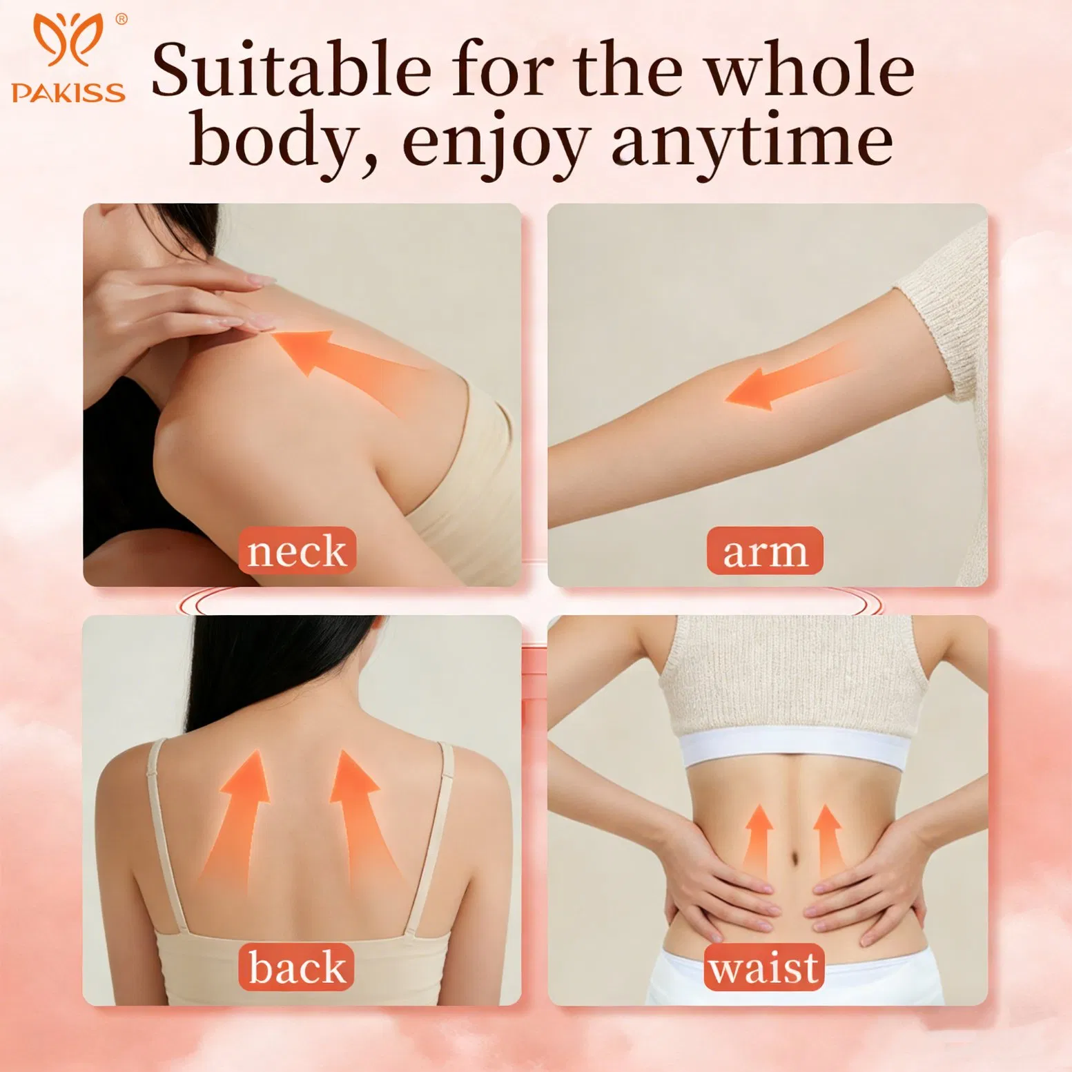 Pakiss 7-Color LED EMS Facial and Neck Beauty Device with Hot Compress