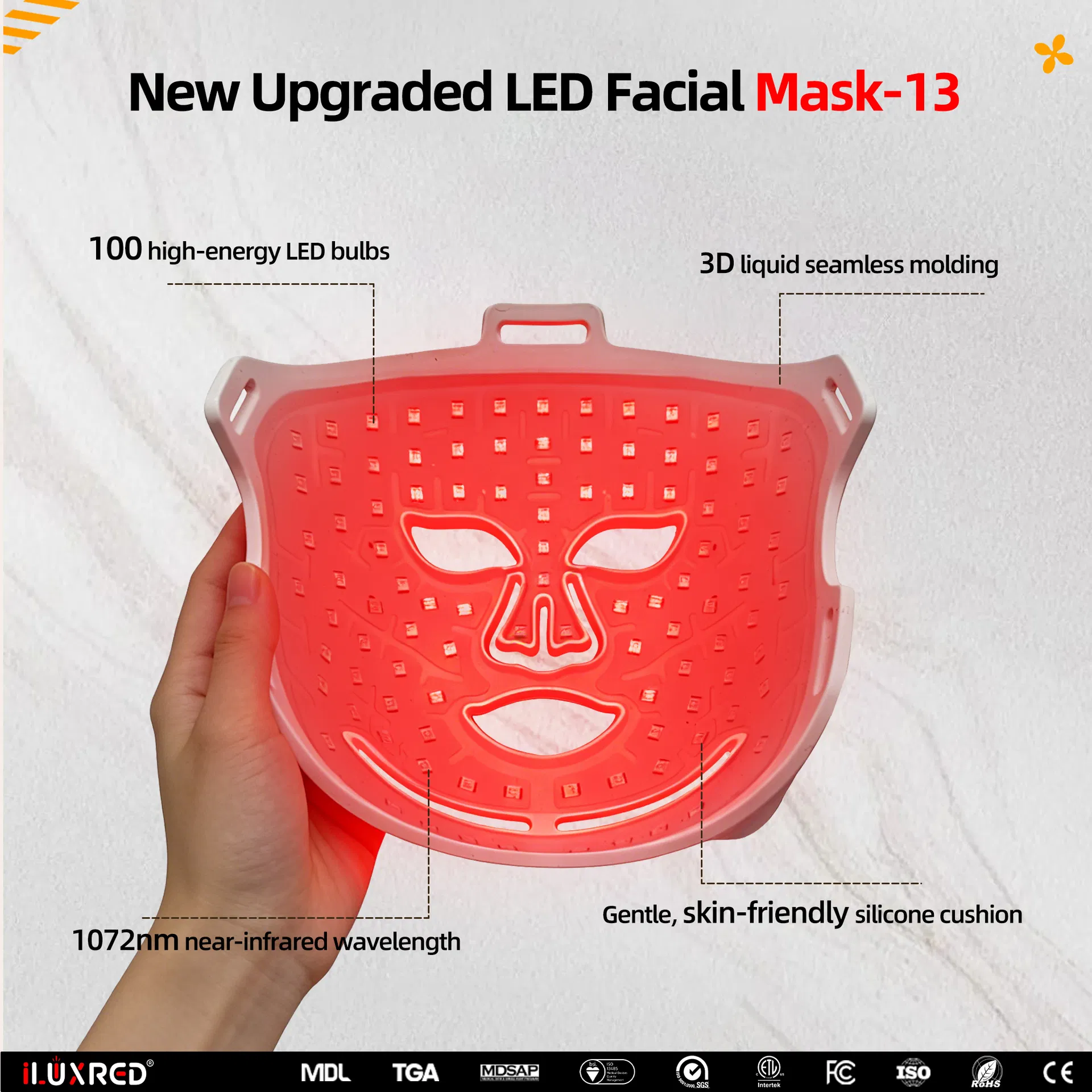 Silicone LED Mask Application