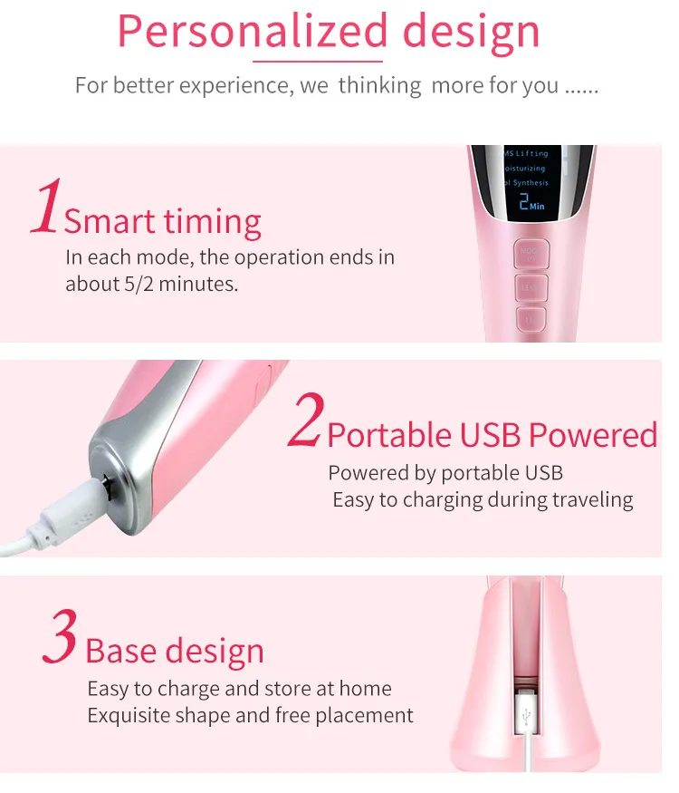 Skin Tightening Face Massager Facial Lifting Portable Beauty Device for Home Use