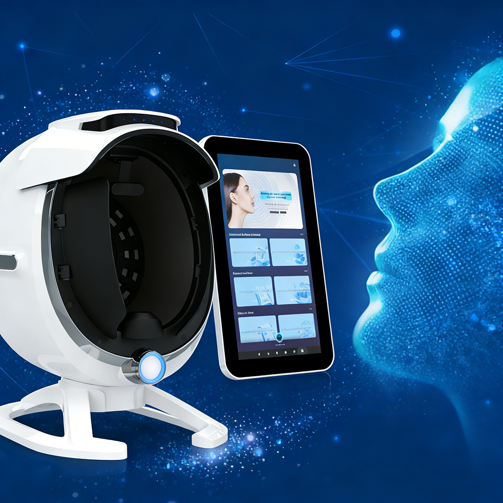 Smart 3D Face Scanner Skin Analyzer Machine Moisture Wrinkles Acne Pores Detector Beauty Salon Spa Targeting Eyes It JP US ZA