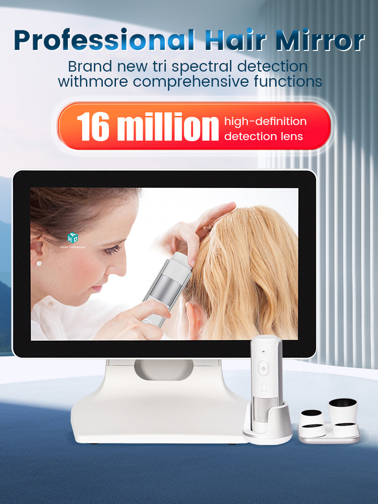 Professional Portable Device for Hair Loss Treatment Scalp Care in Salon Clinic-Scalp Analyzer Hair Follicle Detector