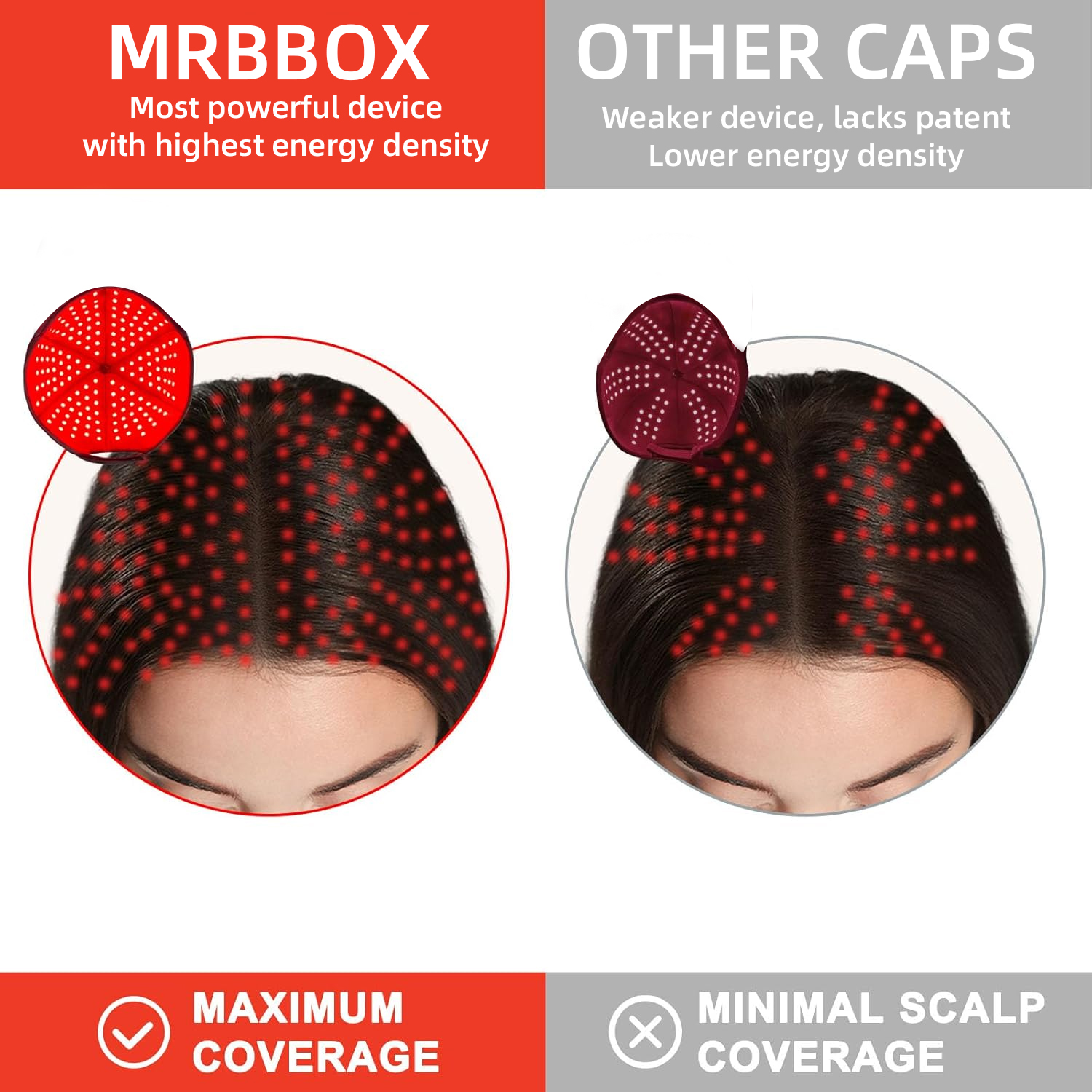 OEM Wearable Red Light Therapy Helmet 660nm 850nm Near Infrared LED Device for Scalp Health and Personal Hair Care Spa