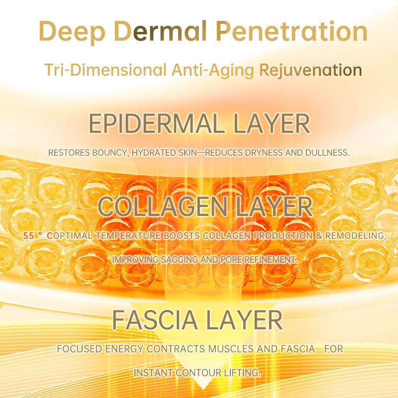 2025New Hot-selling Home Use Beauty Device Anti-Aging Eye Massager Facial Lifting Device Reduce Wrinkles Machine 2 Cartridges