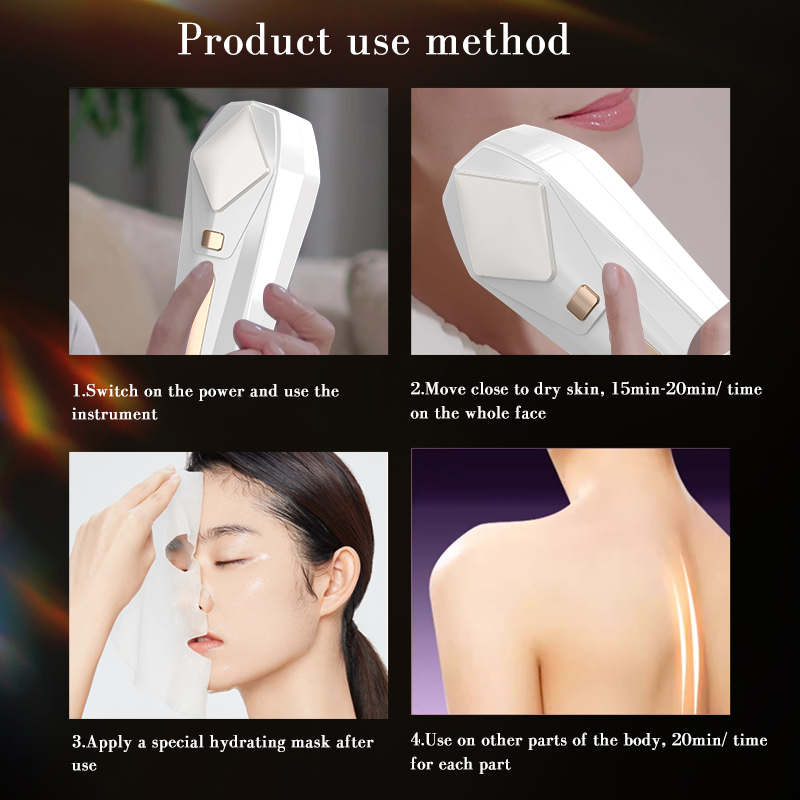 Pakiss Dual-Band Skin Rejuvenation Technology Black Gold Photon Beauty Device for Anti-Aging &amp; Firming