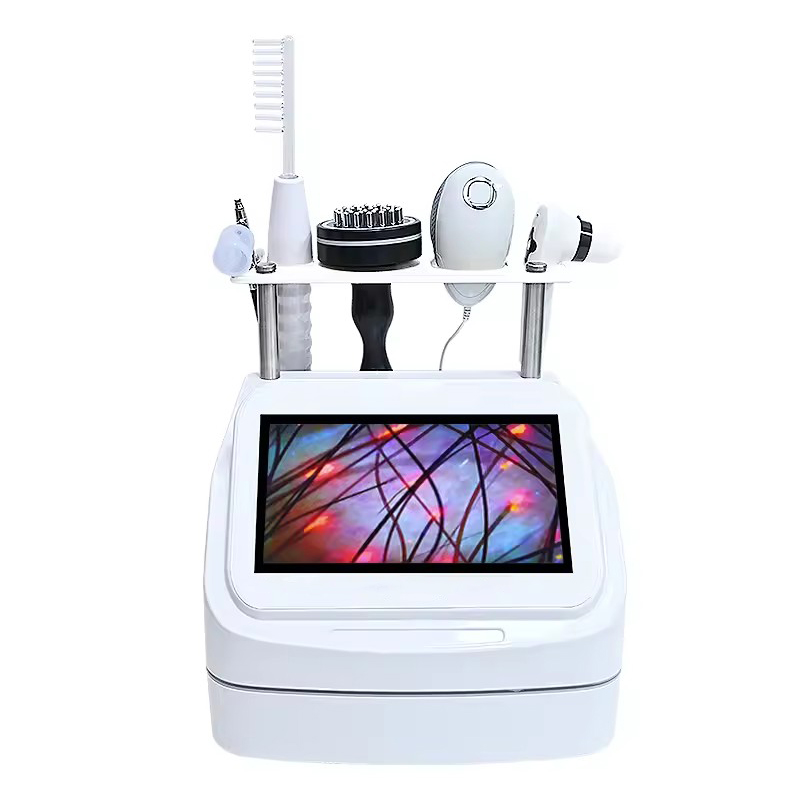 5 in 1 Home Use Hair Analyzer Sprayer High Frequency Scalp Analyzer and Hair Maintenance Massage Hair Regrowth Machine