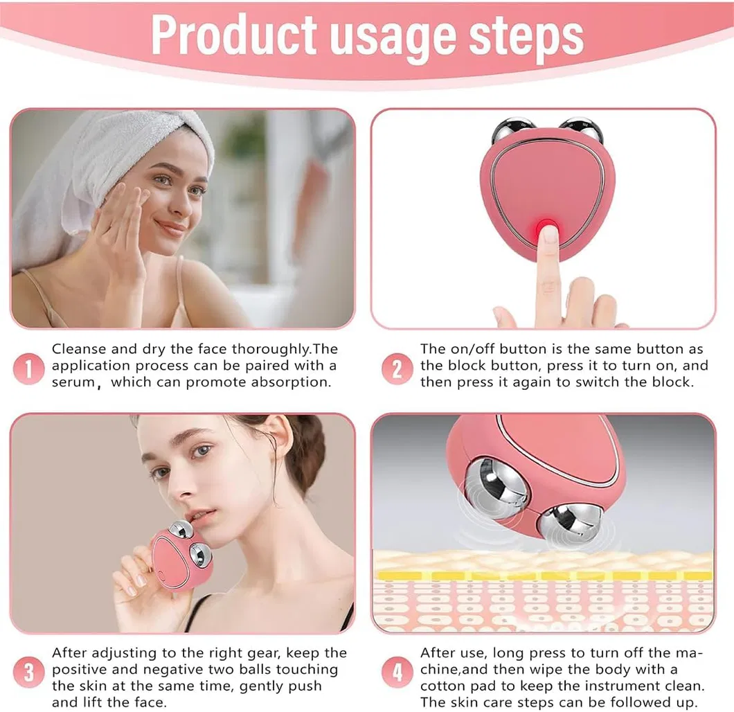Wholesale Home Microcurrent Vibration Facial Massager Small Facial Beauty Device