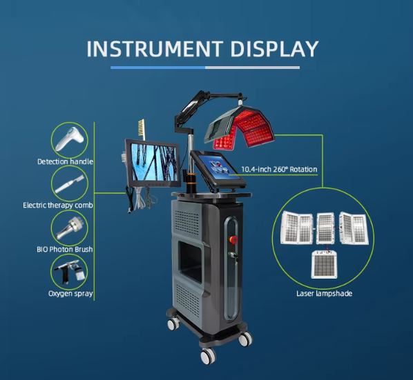 Professional Hair Loss Scalp Treatments Machine H2 Model ABS Material Microcurrent Technology for Hair Spa Regrowth