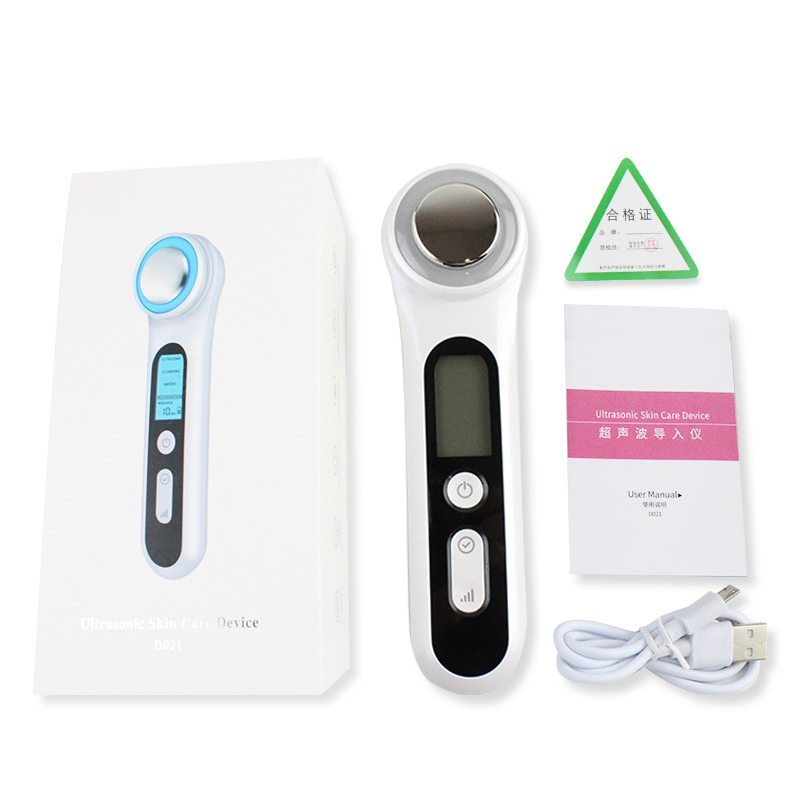 Portable 5-Mode Ultrasonic Facial Beauty Device with LED Light