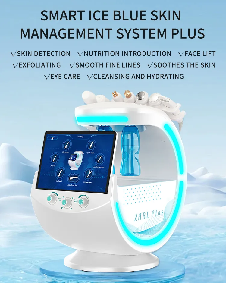 7 in 1 Hydra Professional Facial Treatment Deep Cleaning Machine Beauty Salon Device