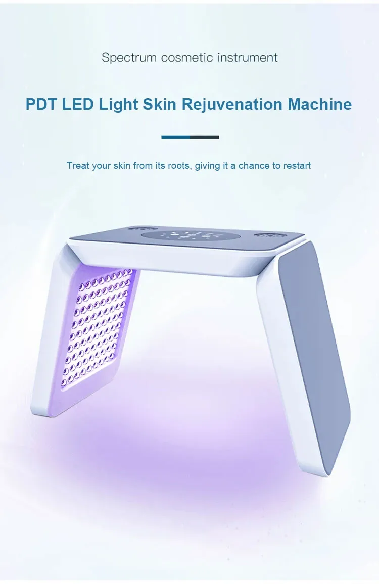 LED PDT Bio Light Therapy Mask Acne Treatment 7 Colors Red Light Therapy Facial Caring Device for Face and Body