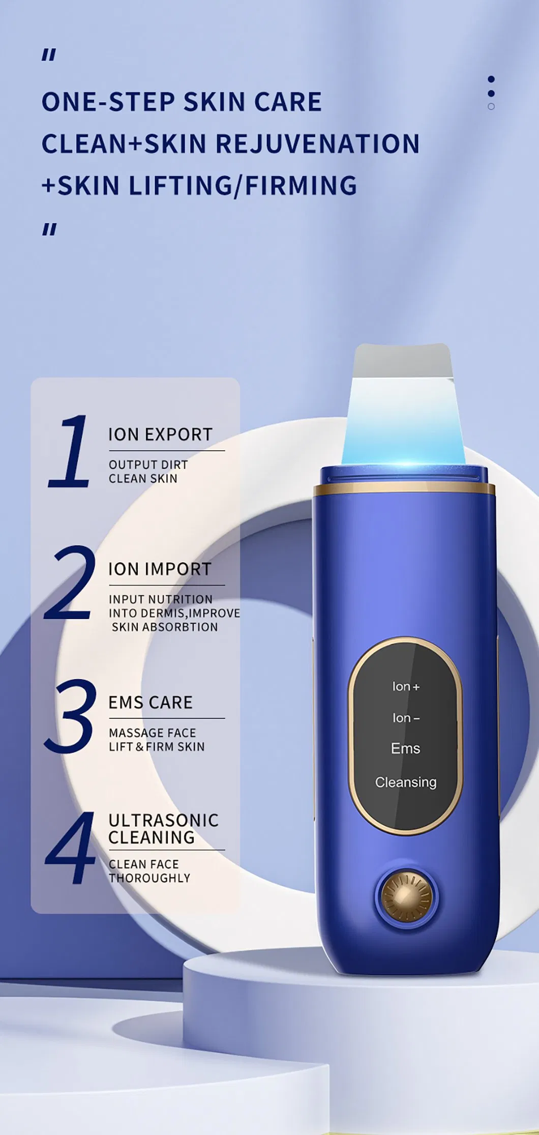 Professional Ultrasonic Skin Scrubber Detail 3