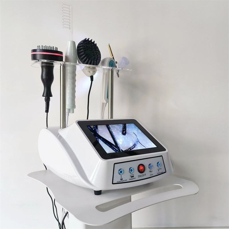 5 in 1 Hair Loss Treatment Scalp Head Scalp Massager Skin Hair Follicle and Scalp Analyzer Scanner Machine