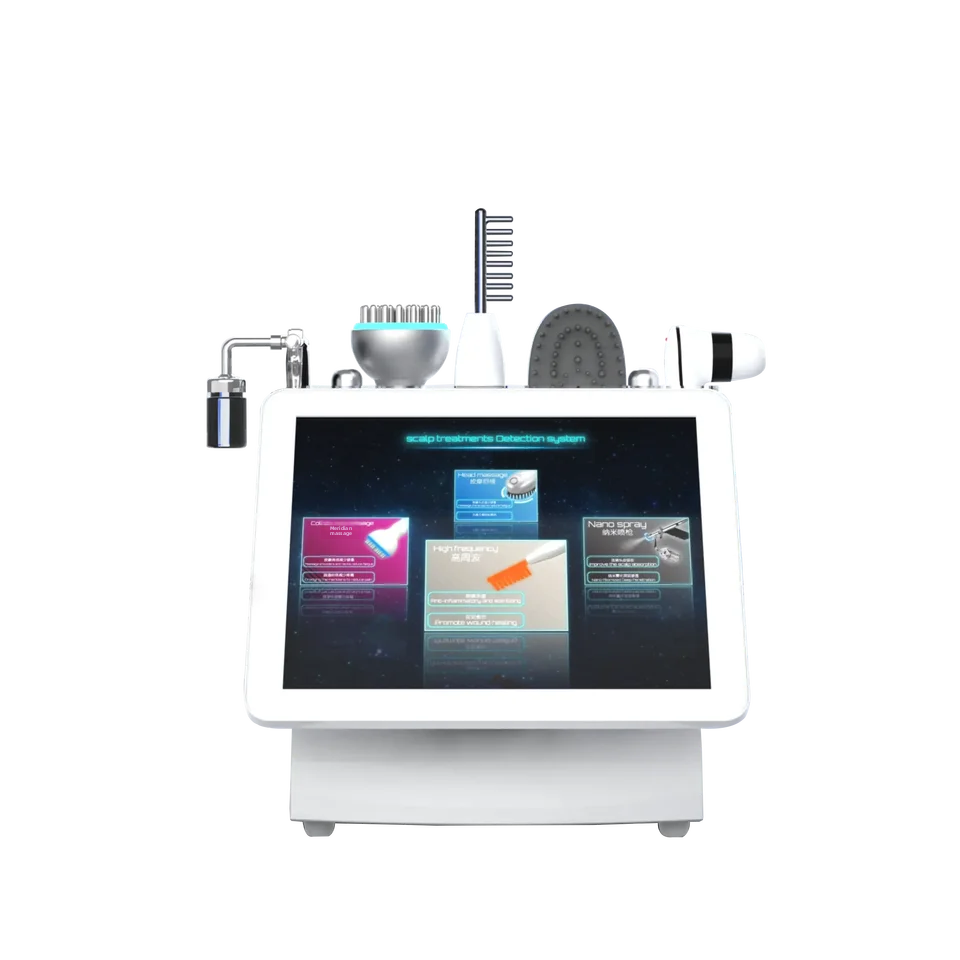 2026 New Arrivals Multifunctional 15 Inch 5 in 1 High Frequency Hair Scalp Massage Device 110V Made in China for Hair Spa